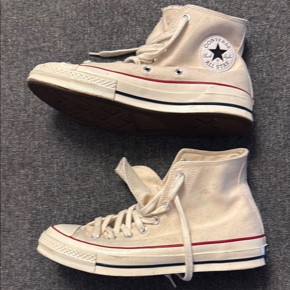 Converse White Sneakers Classic Canvas High-Top - Picture 2 of 5